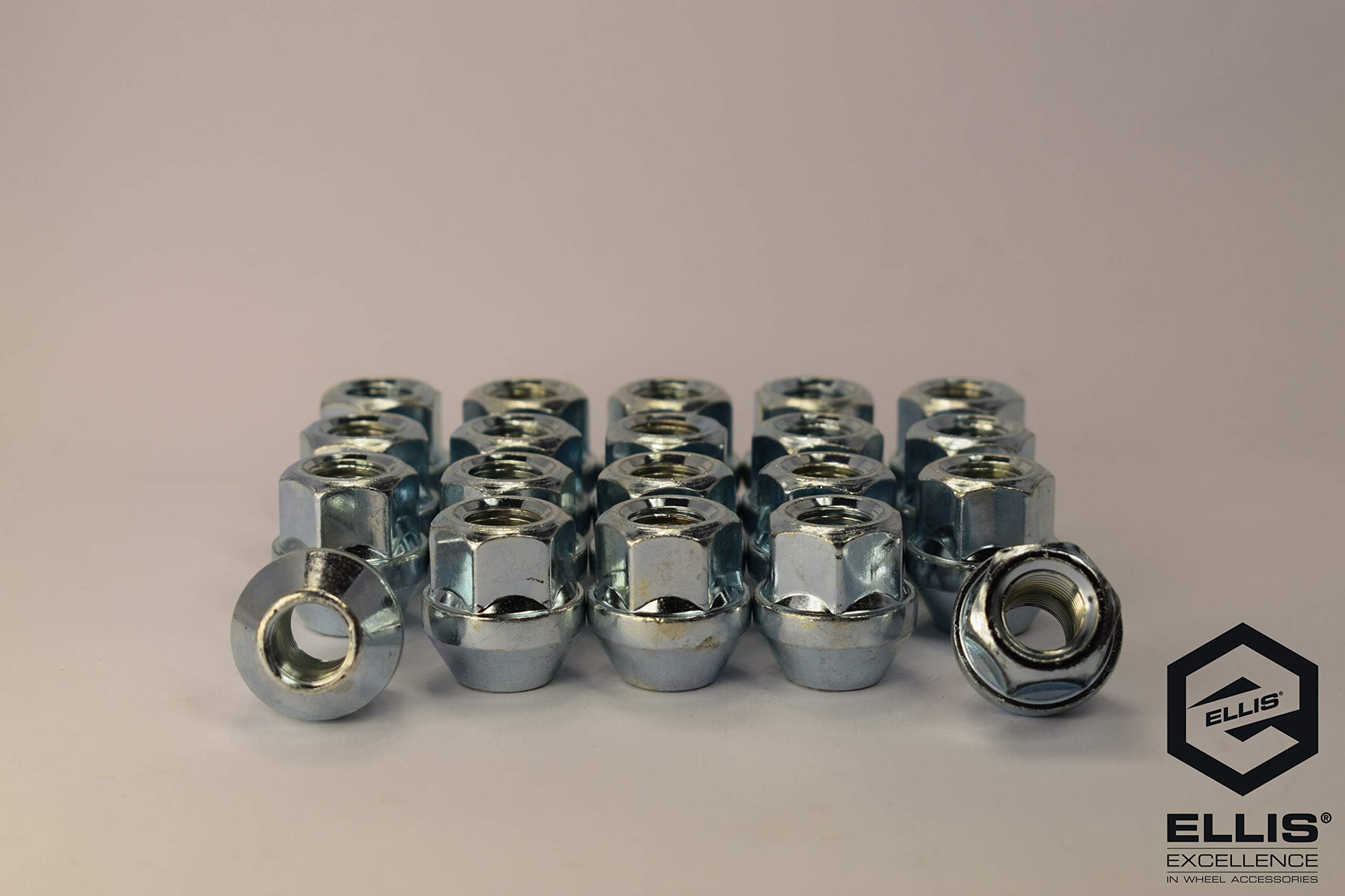 M12 x 1.5, 19mm Hex Open Alloy Wheel Nuts For Ford - Focus, Fiesta, Mondeo & More (20)
