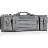Savior Equipment Urban Warfare Tactical Double Long Gun Bag Case Backpack w/Pistol Handgun Case,36 Inch SW Gray