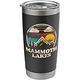 Mammoth Lakes, California - Retro and Vintage Style Stainless Steel Insulated Tumbler