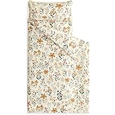 Wake In Cloud - Toddler Nap Mat with Pillow and Blanket, for Kids Boys Girls in Daycare Preschool Kindergarten, Cute Soft Rol
