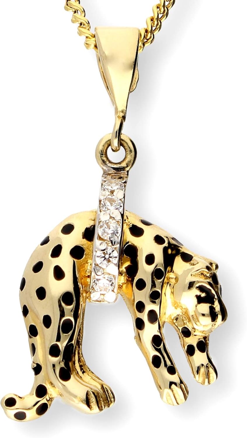 585 Gold Anhänger Mit Zirkonia - 14 Karat Damen Schmuck Made In Germany