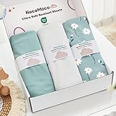3 Pack Soft Bassinet Sheets - 33"x20" Bedside Bassinet Sheets for Baby Delight, Angelbliss, Maxi-COSI & Most Regular Size Bedside Sleeper | Breathable & Skin Friendly Bassinet Fitted Sheets for Girls