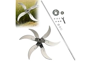 Household Farming Grass Shredder Knife Blades, Adjustable Diameter Vegetable Shredder Set, Stainless Steel Ultra-Sharp Blades