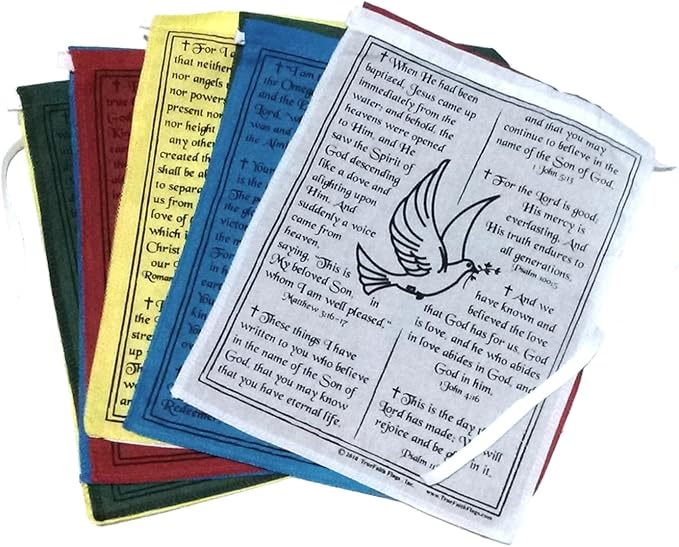 Christian Prayer Flags (Large) Garden & Outdoor
