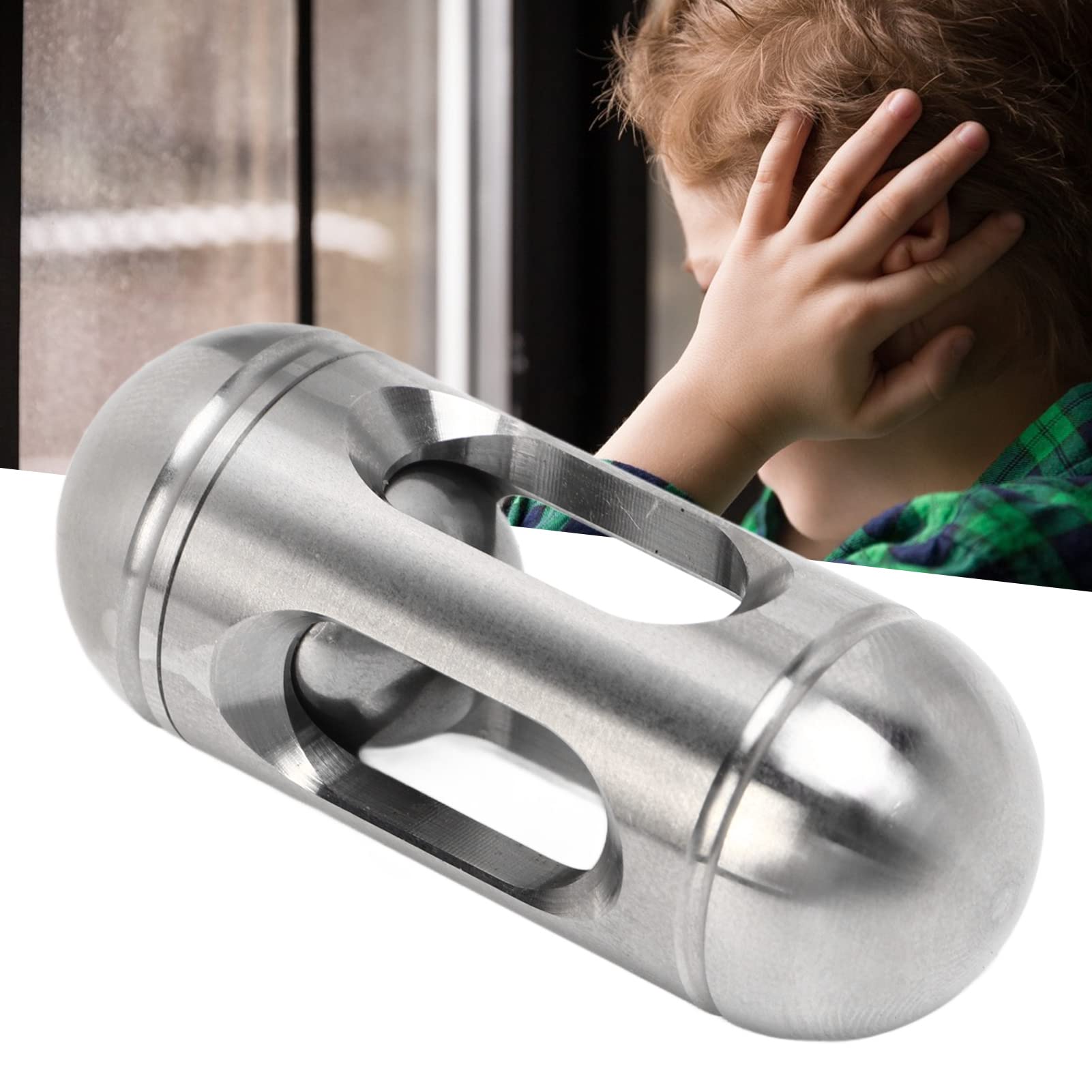 Fingertip Toy,Portable Stainless Steel Gyroscope Stress Relief Fingertip Toy Children Adults
