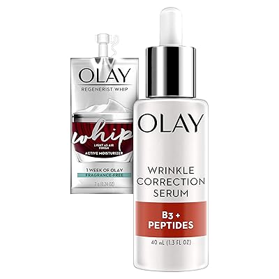 Buy Olay Collagen Peptides Wrinkle Correction Serum With Vitamin 1 3 Oz Whip Face Moisturizer Travel Trial Size Gift Set Online In Uk B084tfpntz