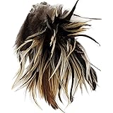 Creative Angler Saddle Hackle for Fly Tying, High-Grade Natural Rooster Feathers, Flies Tying Materials for Fishing