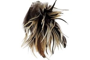 Creative Angler Saddle Hackle Fly Tying Materials - Natural Feathers for Wet Flies, Rooster Feathers, Hair Feathers for Crafts, Fly Tying Kit - Small Feathers Combo Pack of Steelhead Colored Feathers