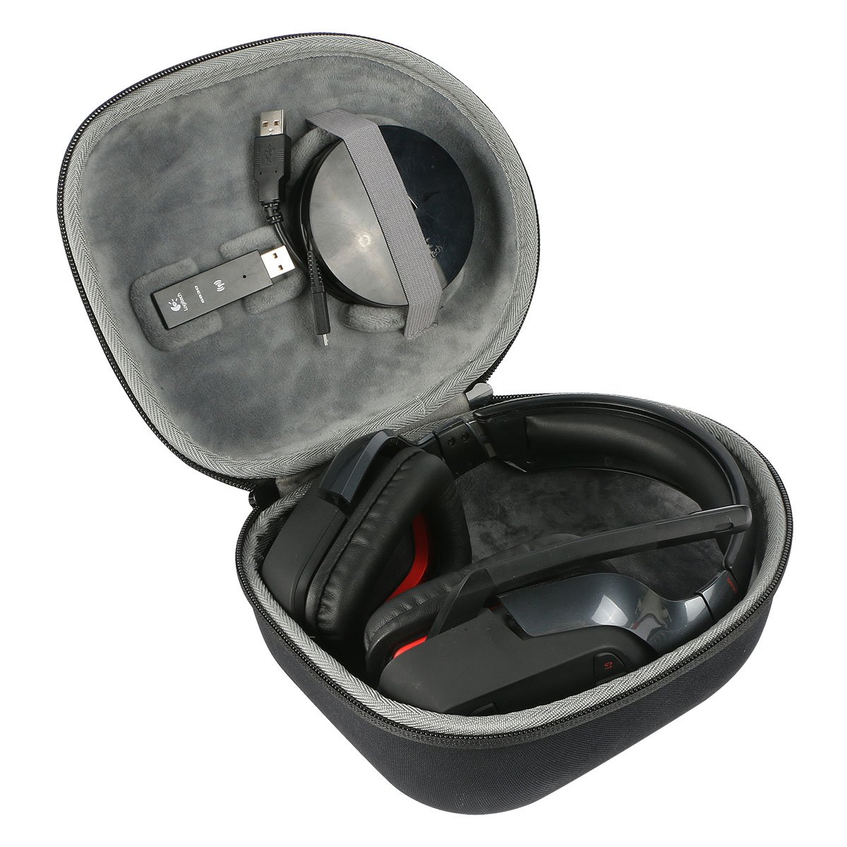 co2CREA Travel Carry Case for Logitech G930 G933 G935 G635 G430 G432 G230 G332 Wireless Gaming Headset,Case only