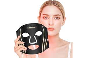 FOLOKE LED Light Therapy Mask Skin Care ， LEDs face mask Red - Wavelength for Home Use, – Advanced Skincare Made Easy ()