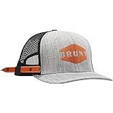 Brunt Curved Brim Snapback - Work Hat with Built-in Pencil Holder - One Size Fits Most