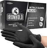 JFA Medical Heavy Duty 5.5G Nitrile Gloves Black XL Box of 100