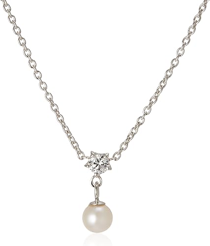 Amazon フェスタリア ビジュソフィア Festaria Bijou Sophia Svキュービック 淡水パールネックレス ロジウムメッキ b ネックレス 通販