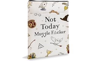 RBAFAO My Magic Not Today Book Sleeve, Zipper Book Sleeves, Harry Reading Book Sleeve for Book Lovers Gifts for Her Him Birthday Graduation6BK054