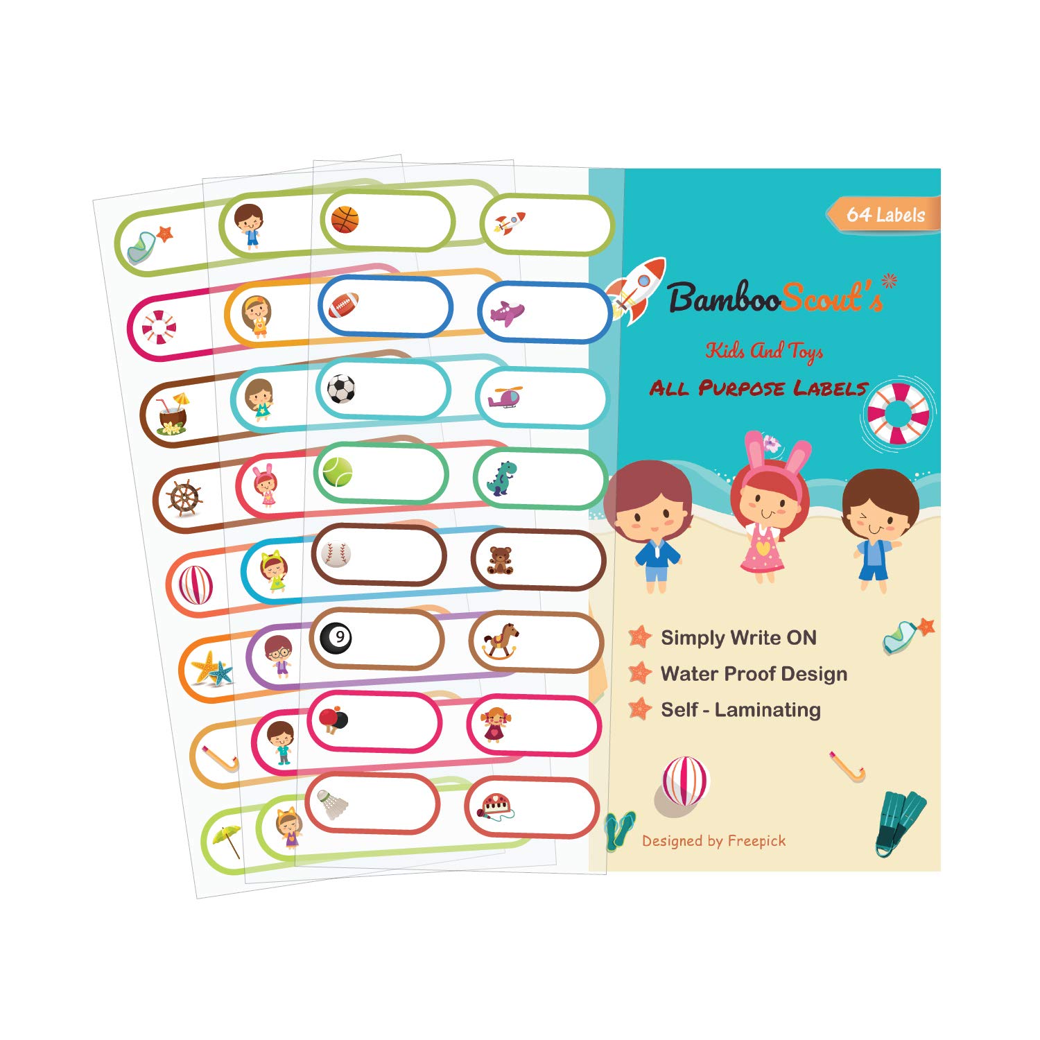 Baby Bottle Labels for Daycare, School, Waterproof Write