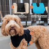 Suitical Recovery Suit Dog Large Black - Full-Body Medical Alternative view 6