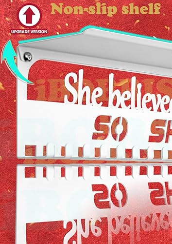 Non-Slip Edal Hanger Display With 20 Hooks Trophy Shelf,edal Hanger