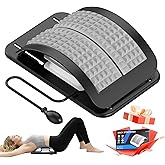 teepten Back Stretcher for Lower Back Pain Relief, Adjustable Lumbar Traction Device, Ergonomic Spine Board with Acupressure Points, Back Massager for Spinal Decompression and Scoliosis