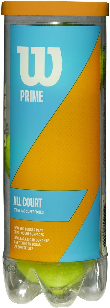 Wilson Prime All Court Tennis Ball - 3 Ball Can : Sports & Outdoors