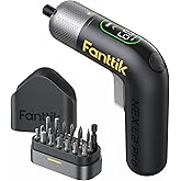 Fanttik L2 Pro Electric Screwdriver set, Cordless Screwdriver, 20 Bits, 1/4‘’Hex Chuck, Max 6N·m Torque, Digital Screen, Variable Speed, 2000mAh Rechargeable Battery, Tech Tool for DIY Enthusiasts