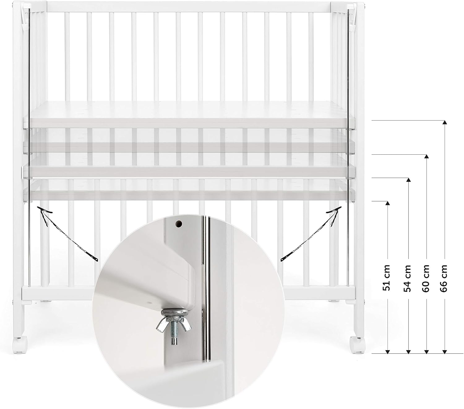 fillikid convertible bedside crib