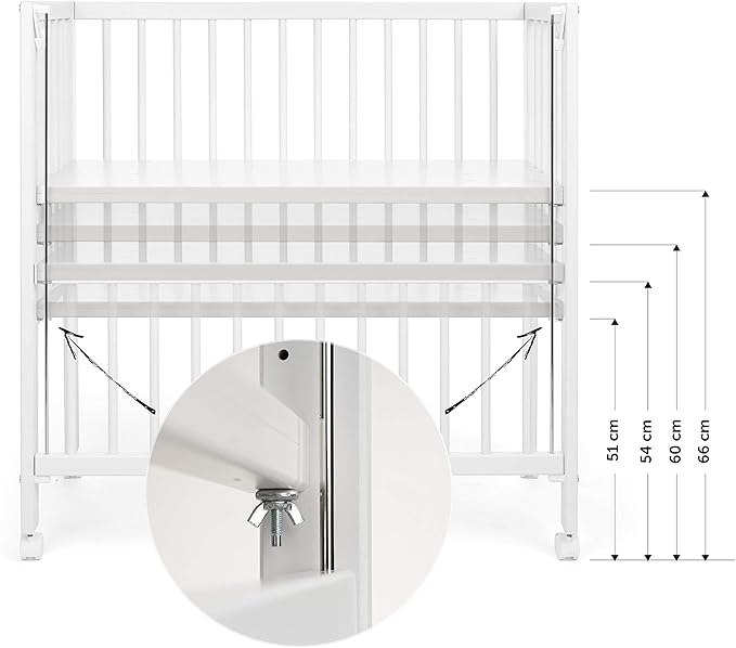 fillikid convertible bedside crib vario 2in1
