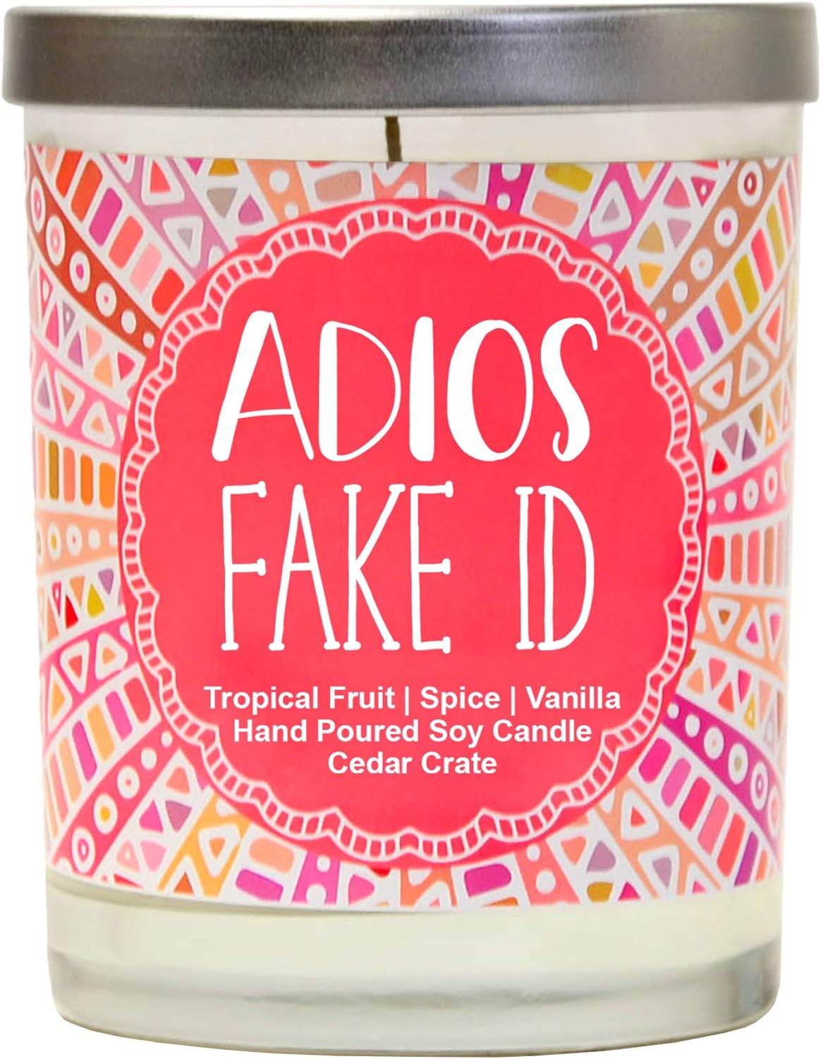 Amazon Com Adios Fake Id Scented Candle 21st Birthday Gifts For Her Finally Legal R I P Fake Id 21st Birthday Candles Gift Idea For Women Happy 21st Birthday For Women Funny Birthday Gift