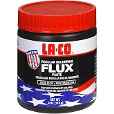 LA-CO 22194 -Water Soluble, All Weather Copper Flux Paste for Soldering, Brush in Cap, Developed for Plumbing, 4 oz, Made in USA