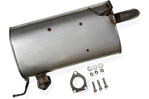 Stainless Steel Exhaust Muffler Compatible with Mitsubishi Outlander 2.4L 2014–2018 | Direct Fit Replacement | Quiet Performa