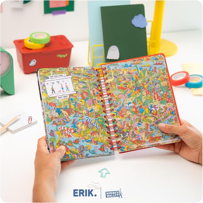Agenda Escolar 2026 Visão da Semana 2027 Onde está o Wally?