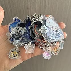 Cute Movie Ne Zha 2 Acrylic Keychain Aoguang