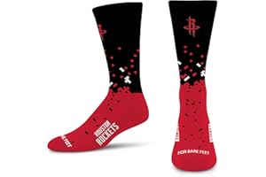 For Bare Feet NBA Unisex Kids Nba Spray Zone Crew Sock Youth