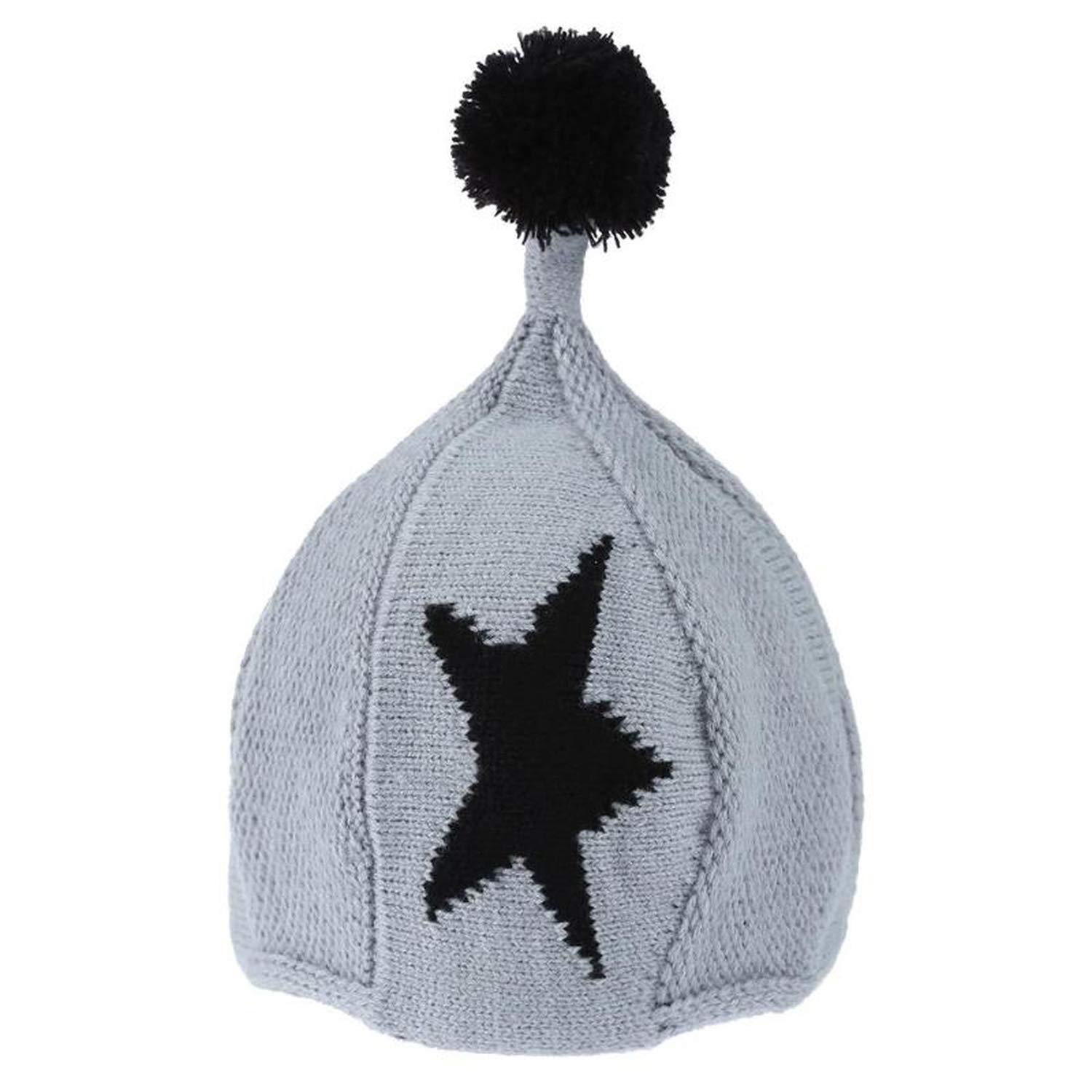 Moktasp Baby Pointed Hat Winter Warm Toddler Cap Children Star Knit Hats Fur Boys Girls Caps Autumn Knitted Hats Accessories Skullies Beanies