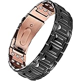 Jecanori Pure Copper Bracelet for Men, 3X Strength Magnetic Bracelets with 3800 Gauss Magnets, Adjustable Mens Copper Bracelet with Premium Fold-Over Clasp