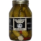 Bluebonnet Creek Farms Texas Hill Country Hot Garlic Dill Pickles 32 oz