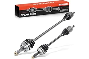 A-Premium Pair (2) Front CV Axle Shaft Assembly Compatible with Honda Civic 1992-2000, Civic del Sol 1993-1997 & Acura EL 1997-2000, Driver and Passenger Side