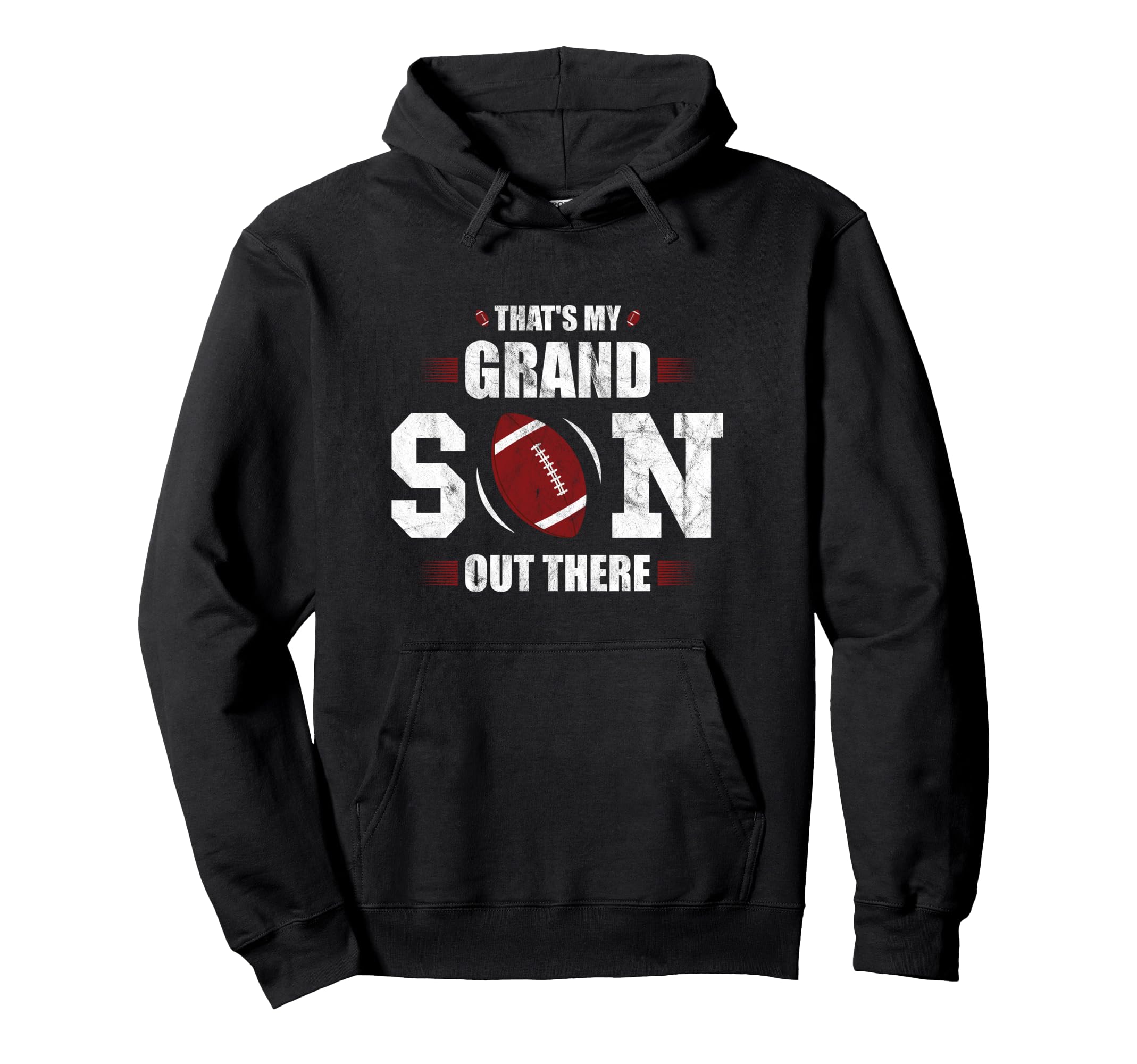 That's My Grandson Out There Football Grandparents Grandpa Pullover Hoodie