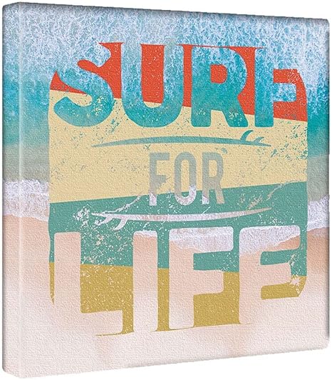 Amazon Co Jp タイポグラフィ サーフ アートパネル 30cm 30cm 日本製 ポスター おしゃれ インテリア 模様替え リビング 内装 海 夏 ポップ ファブリックパネル Typo 1805 02 ホーム キッチン