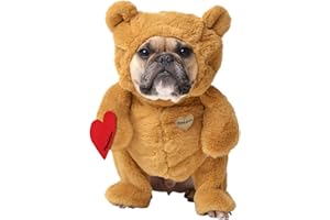 Pandaloon Dog Halloween Costume - As Seen on Shark Tank - Patented - Funny Costume with Arms for Small and Medium Dogs and Cats (Teddy Bear, Size 3(17-19 in Height at TOP of Head,Girth<22 in))