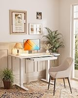 ErGear Electric Standing Desk 120x60 cm with 4 Memory Presets White view 2