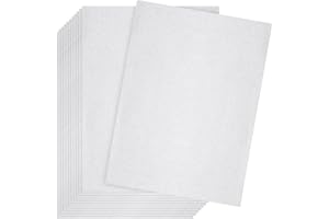 Fuyoooo 15 Pcs Printer Cleaning Sheet 8.5 x 11 Inch Scanner Cleaning Sheets Laser Printer Paper Shredder for Copier Fax Computer Scanner Printing