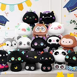 Mewaii Mushroom Plush, Graduation Owl Plush Pillow