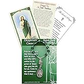 St Jude Rosary - Laminated St Jude Prayer Card, The Lord's Prayer Card - One Decade San Judas Rosary, Catholic Cards Set - San Judas Tadeo Rosario Patron Saint of Hope and Impossible Causes - 3 Items