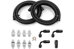 TEMPSNOW Universal Power Steering Pump Hose Kit For 1950-2000 GM LS Swap LS1 LS3 Replace 551082