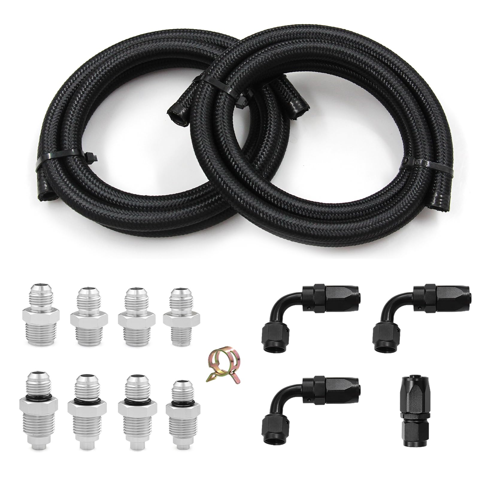 GESEXI Universal Power Steering Pump Hose Kit Return GESEXI Universal Power Steering Pump Hose Kit Return