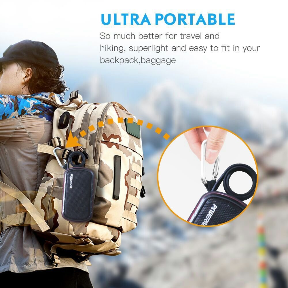 IPX6 Waterproof Bluetooth Speaker with Walkie Talkie, Three Channels Walkie-Talkie Function for Camping Hiking Hunting Travelling Communication Waterproof Bluetooth Speaker (2pcs Pack)