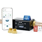 Frizzlife LP365 Smart Water Monitor and Automatic Shutoff Valve - 0.01GPM Ultrasonic Micro Leak Detection, APP Wi-Fi Remote Control, Real-Time Flow/Temp Alarm, 24/7 Water Usage Reports, 3/4" and 1"