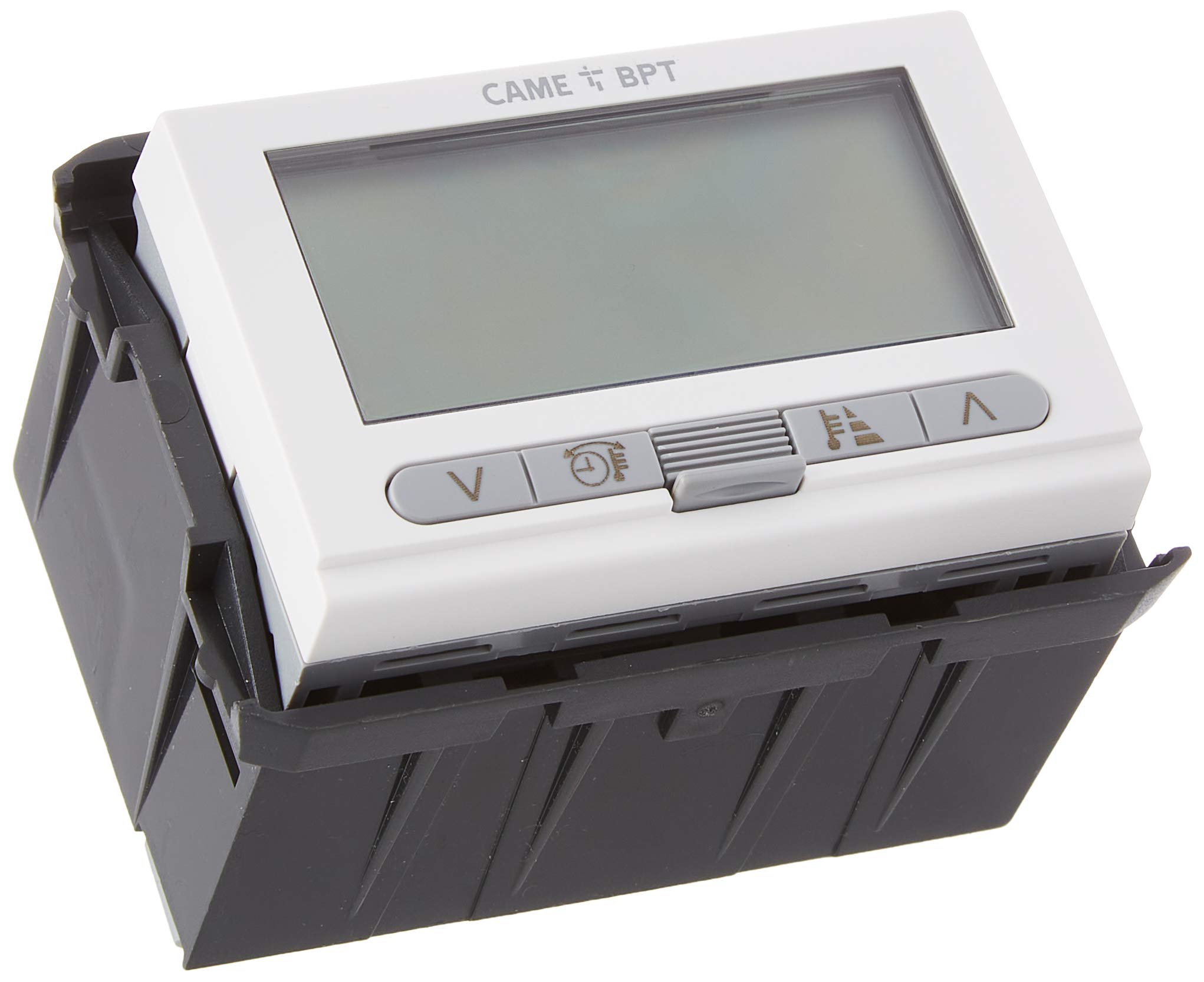 CAME Digital Thermostat TA/350 Recessed White Cover with Modern and Compact Design Battery Operated Temperature Programming on Three Levels Two User Profiles with Selectable Temperature