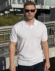 COOFANDY Mens Polo Shirt Short Sleeve Lightweight