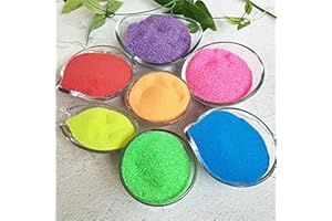 MEIEST 7 Pack Colorful Magic Sand,Amazing Hydrophobic Sand Space Sand,Never Gets Wet Sand,Play Sand Colored Sand Toys,Educational Innovations Gift,Novelties Party Favors(7 Colors)